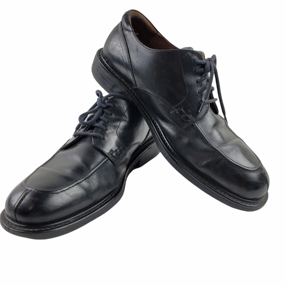 Florsheim black leather tie up Oxfords 9.5